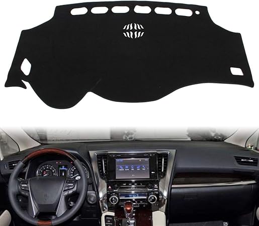 Amazon Gzyf 自動車 ダッシュボードマット カバー インパネマット サンシェード ひび割れ対策 専用設計 トヨタ アルファード 08 17 黒 ダッシュボードマット 車 バイク