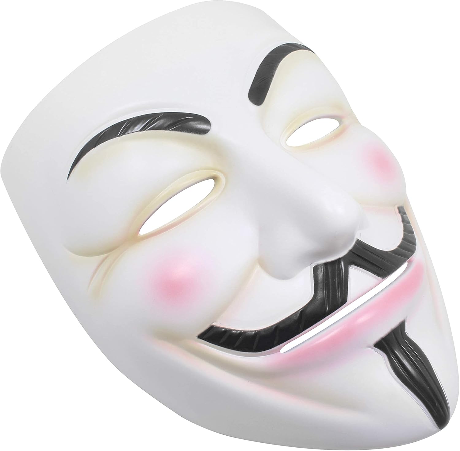 Udekit Hacker Mask V for Vendetta Mask Halloween Cosplay Costume Party Props White - Image 4
