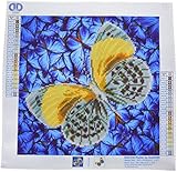 Diamond Dotz Intermediate Kit Flutter By Butterfly, Gold - Diamond Embroidery Painting by Numbers