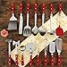 Pioneer Woman Frontier Red 15 Pc Set Kitchen Tool Stainless Steel Spoon Whisk Spatula Set