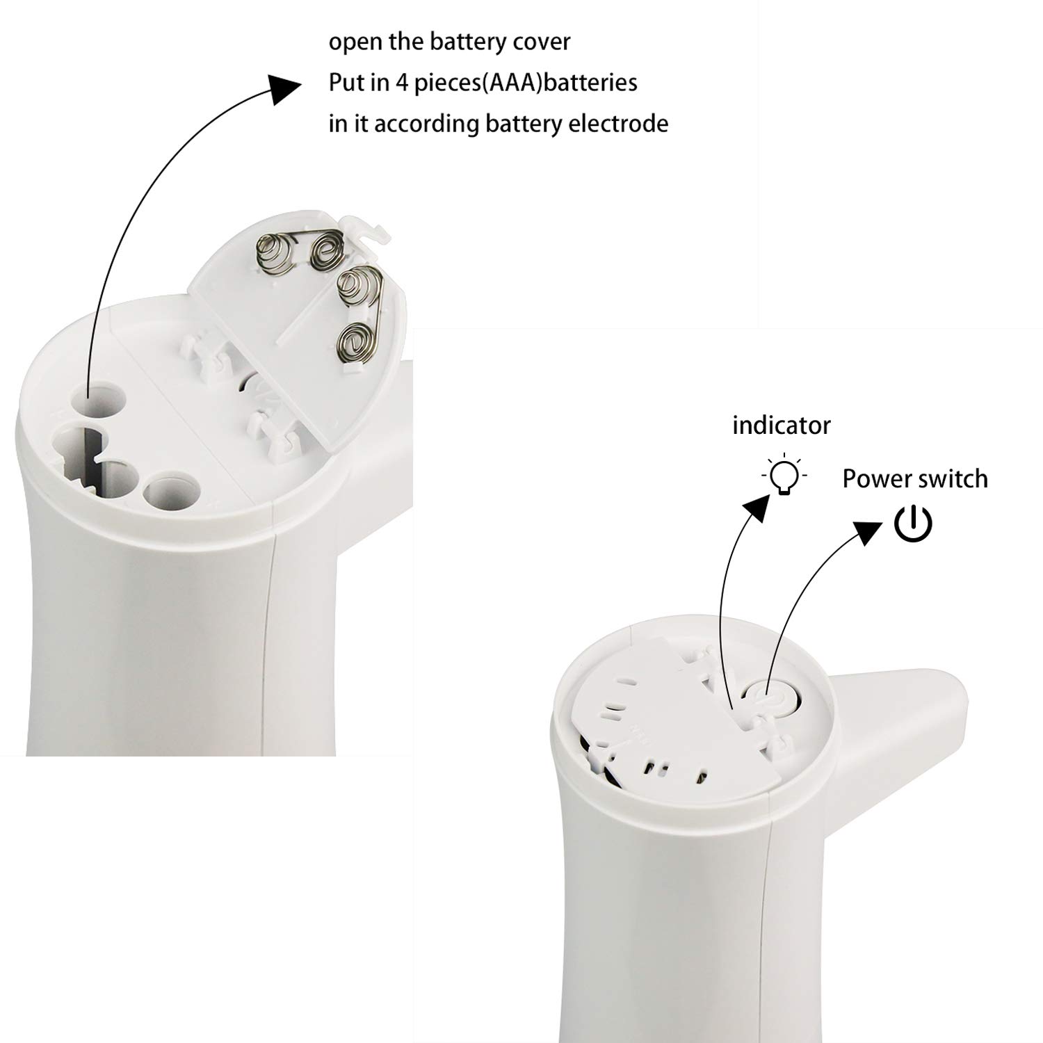 DMYCO Automatic Soap Dispensers, 350 ML Infrared Motion Sensor Touchless Hand Soap Dispenser, Smart Foam Hand Sanitizer Autosoap Dispenser for Kitchen, Toilet and Bathroom