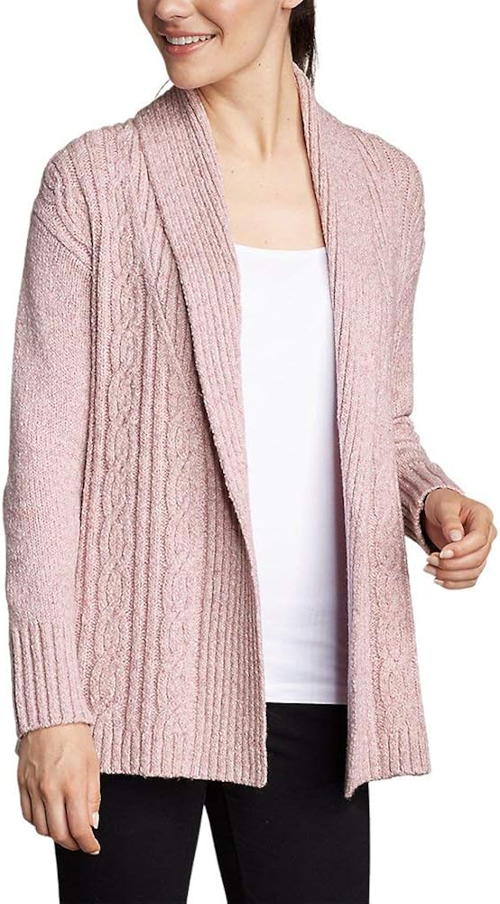 Eddie Bauer Womens Cable Sleep Cardigan 