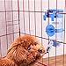 Dog Water Bottle for Crate Kennel, No Drip Hanging Dog Cage Water Dispenser for Cats, Rabbits and Other Small Animals with Auto Feeding Water, Non-slip, Leak Proof, Stable, Removable Adjustable Hook