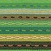 Ivenf Set of 6 100% Handmade Woven Braided Ribbed Cotton Table Placemats Rainbow Green 12