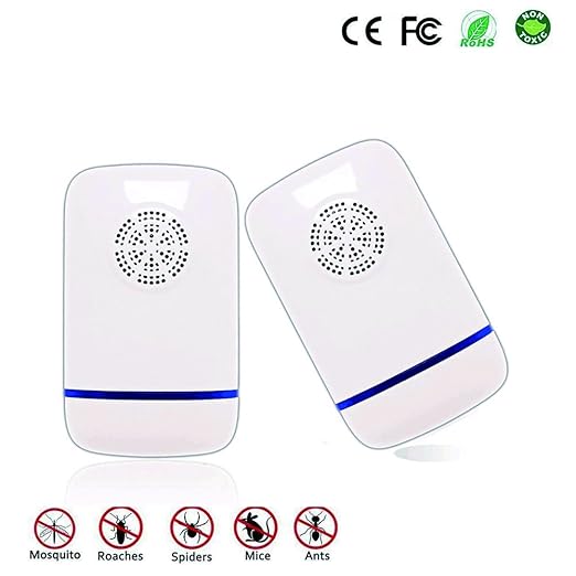 Ultrasónica repelente de plagas, 2 Pack electrónico enchufe en ...