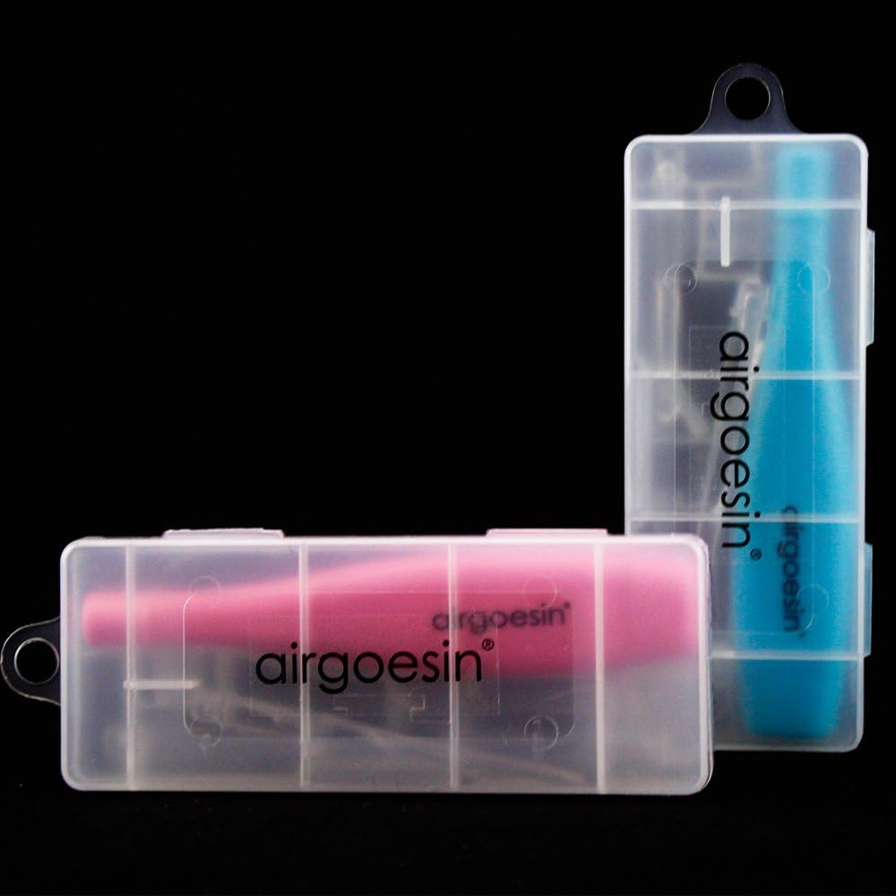 Airgoesin 2 Lighted Tonsil Stone Remove Tool, 8 Tips, Tonsillolith Pick + Case Oral Clean Longer Attachment: Health & Personal Care