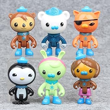 Tv Movie Character Toys 6pcs Octonauts Figures Barnacles Peso Kwazii Dashi Pvc Kid Toy New Year Gift Toys Games