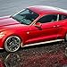 QUIOSS Running Horse Pony Car Grille Emblem Badge Ford Mustang Tri Bar Chrome Finish Bolts