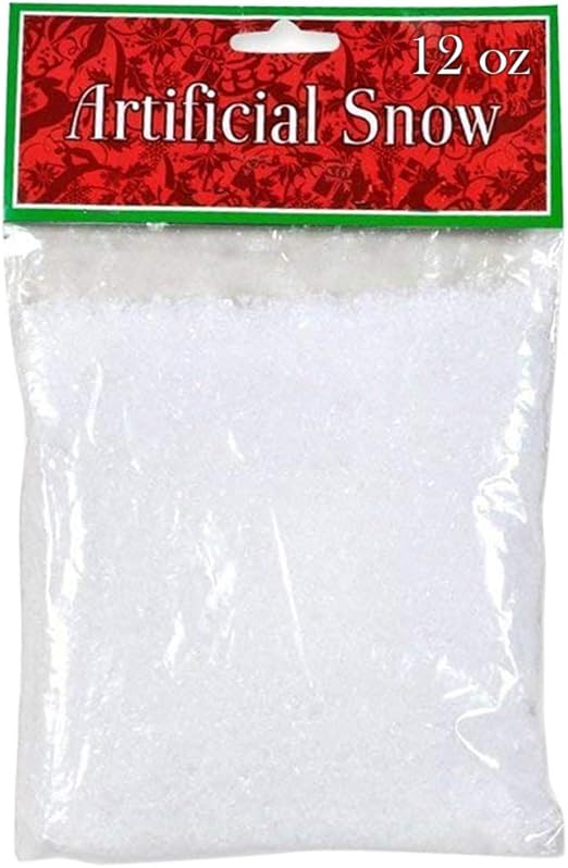 Gift Boutique 12 oz Fake Snow Artificial Plastic Snow for Christmas Tree Winter