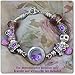 Timeline Treasures European Charm Bracelet Charms and Beads For Women, DIY Jewelry, Purple Birthstone February June