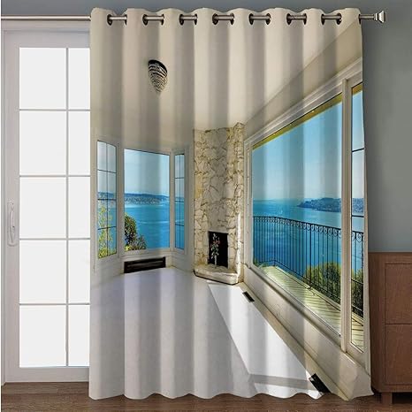 Amazon Com Iprint Blackout Patio Door Curtain Modern Decor