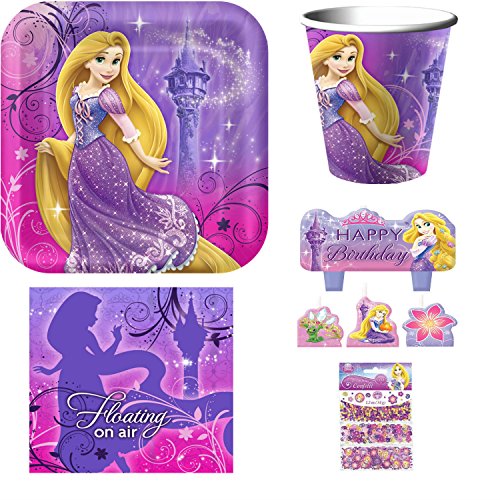 Disney Tangled Rapunzel Party Supplies Including Birthday Plates