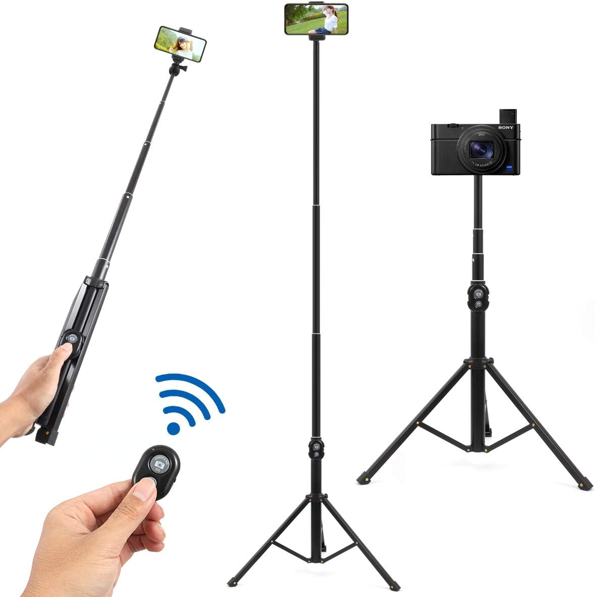 Selfie stick con monopiedi estensibili