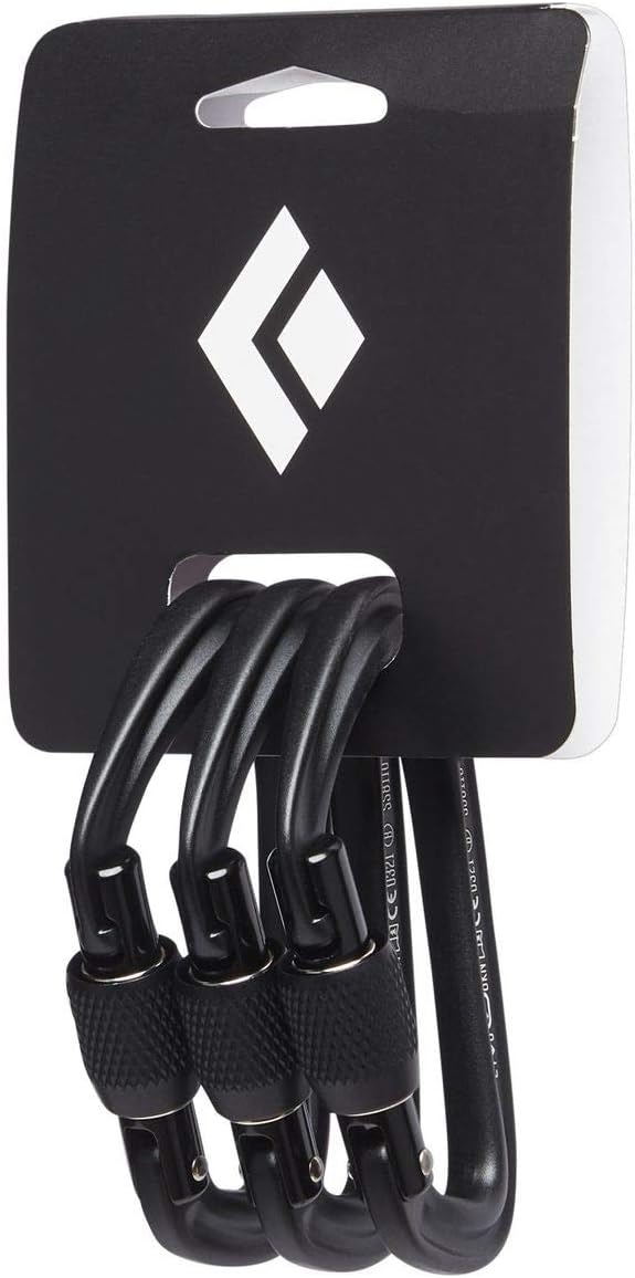 Black Diamond Hotforge Screwgate Carabiner 3 Pack - Gray : Sports & Outdoors