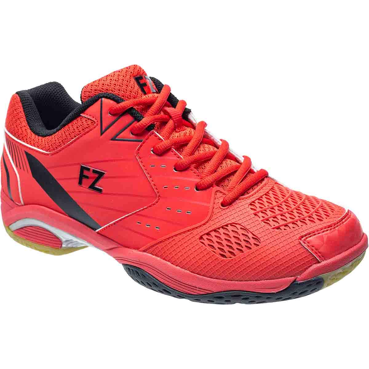FZ FORZA Sharch Unisex Badminton Shoes, Red Color, Ideal for Synthetic