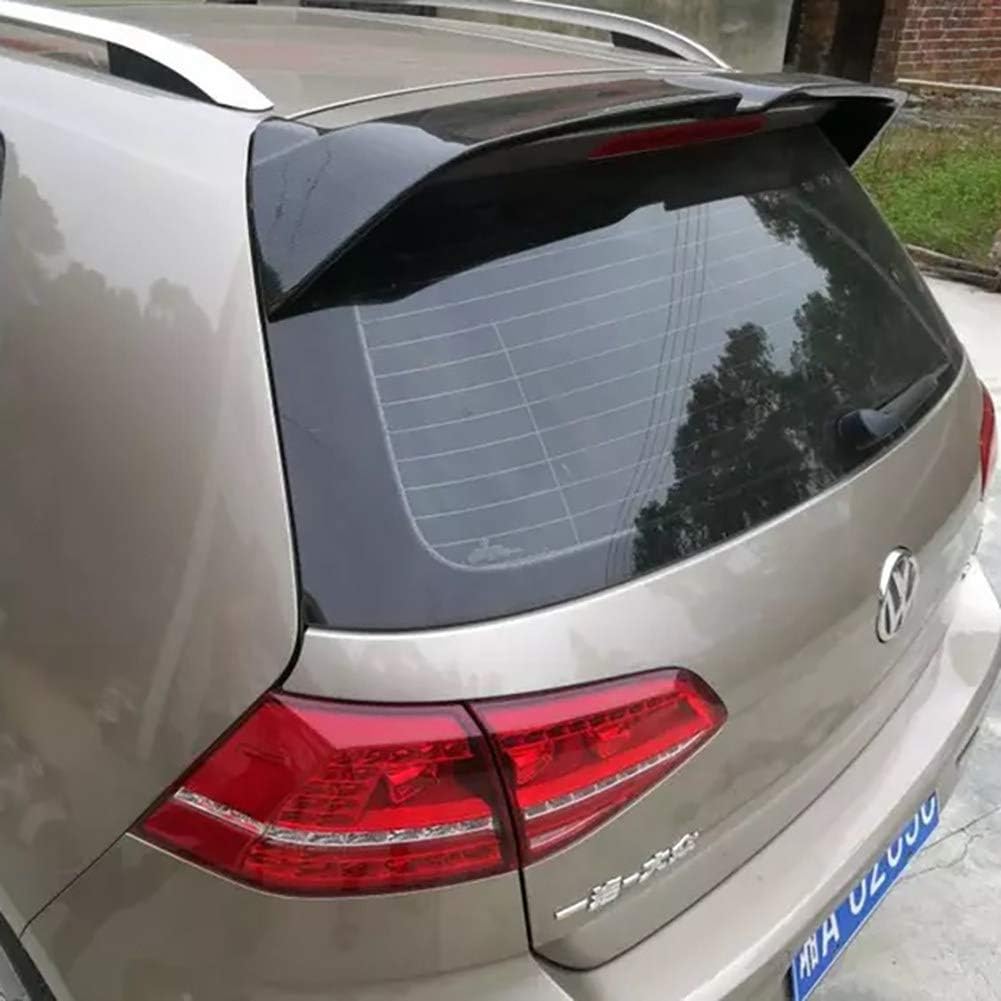 LSYBB Black FRP Fiberglass Trunk Roof Spoiler Wing For VW Golf 7 MK7 2013-2017,Black