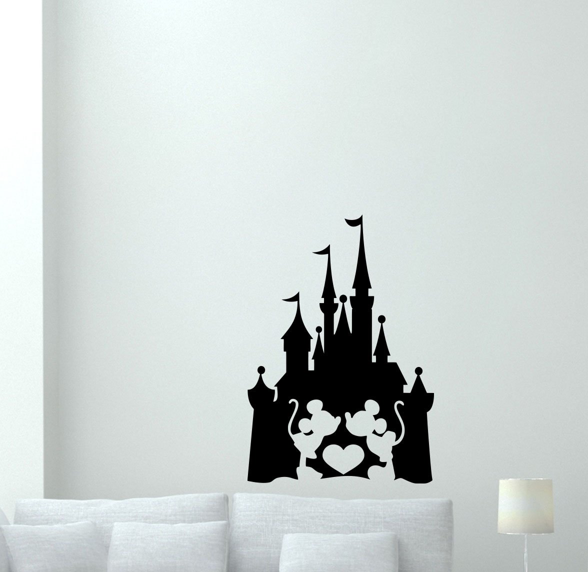 Amazon Com Disney Wall Decal Disney Castle Mickey Mouse Minnie