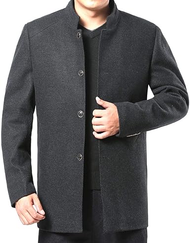 mens short wool coat