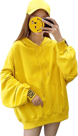 Amazon Bscoolレディースパーカー ゆったり フード付き トレーナーパーカー ボリュームスリーブ 着痩せ 韓国パーカー 薄手 トップス おしゃれ 通学 可愛い 秋服 トレーナー パーカー 通販