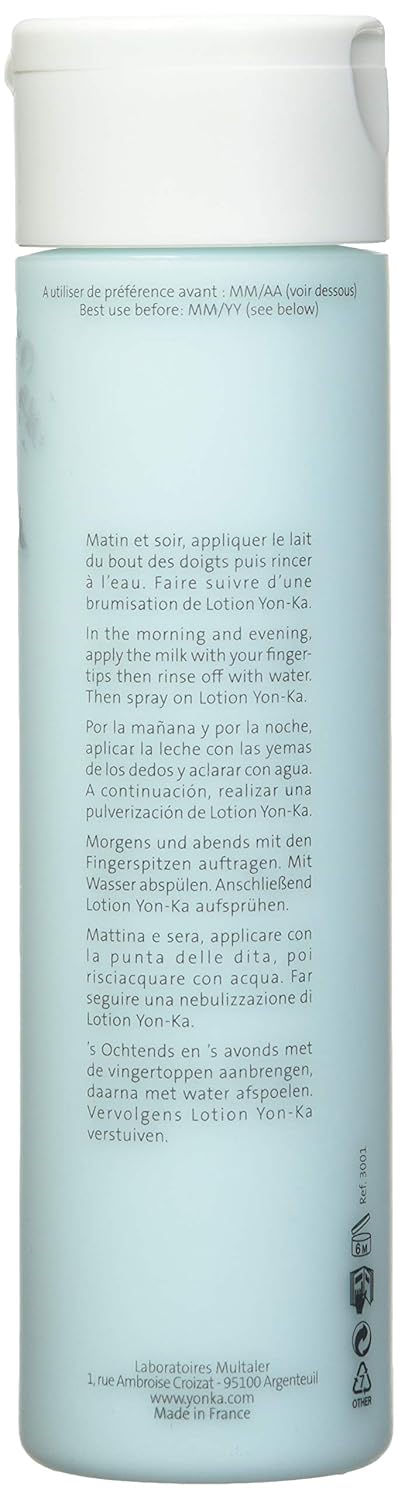 YON-KA LAIT NETTOYANT - Delicate Cleansing Milk for Dry or Mature Skin Types To Remove Eye and Face Makeup (6.6 Ounce / 200 Milliliter) : Facial Liquid Cleansers : Beauty