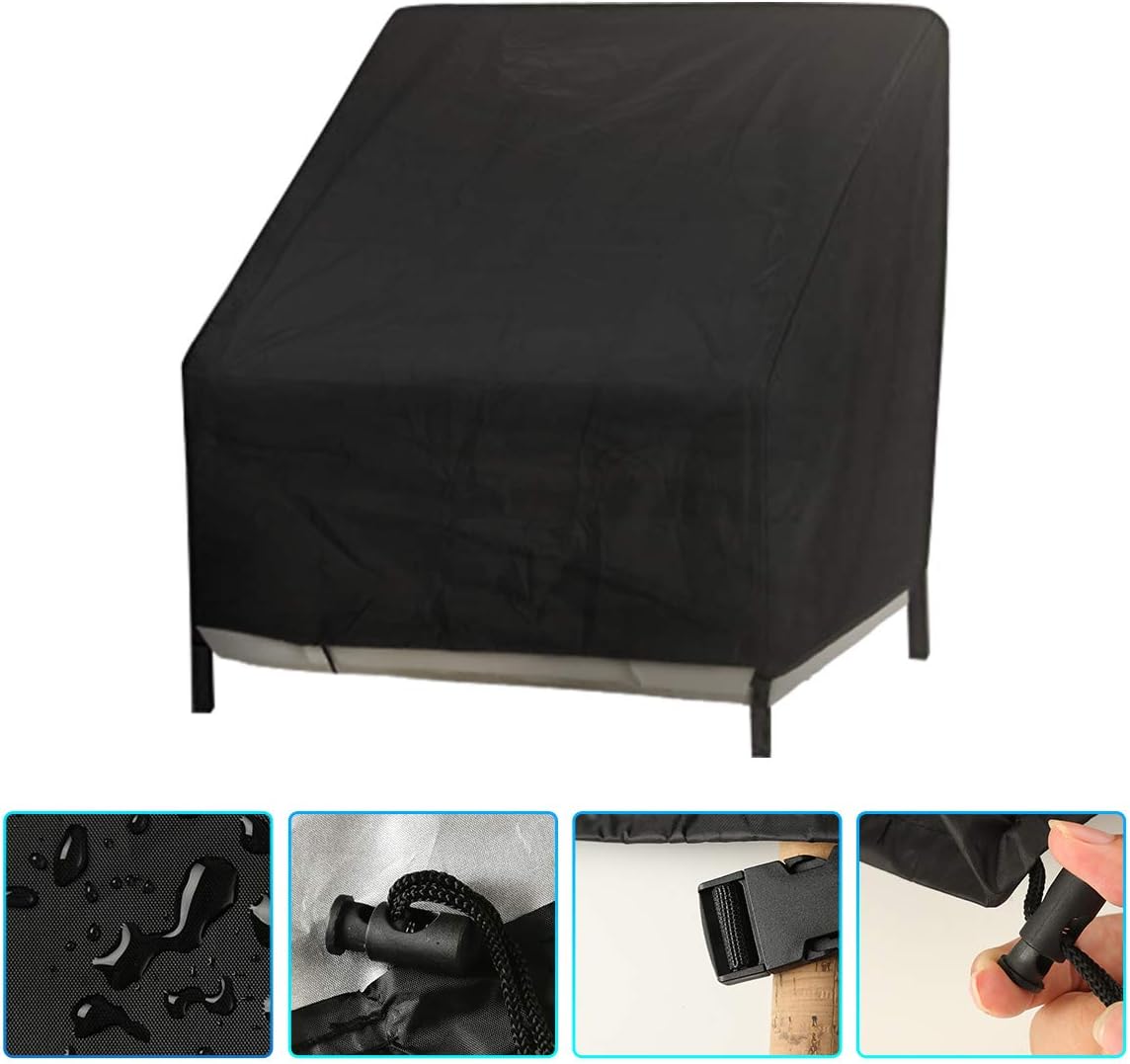 HASBEEN Patio Loveseat Sofa Covers Waterproof, Outdoor Furniture Covers 210D Oxford Cloth Cover UV Resistant 29" H x 54" W x 38" D: Kitchen & Dining
