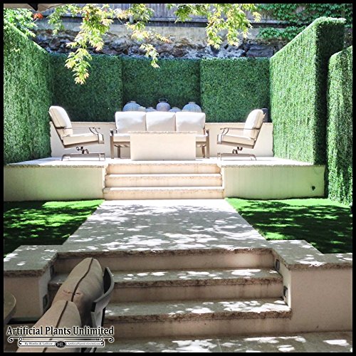 Artificial Topiary Hedge Plant Privacy Fence Screen Greenery Panels Suitable for Both Outdoor or Indoor, garden or backyard and home decorations (48pack cover 132sqf) By e-Joy