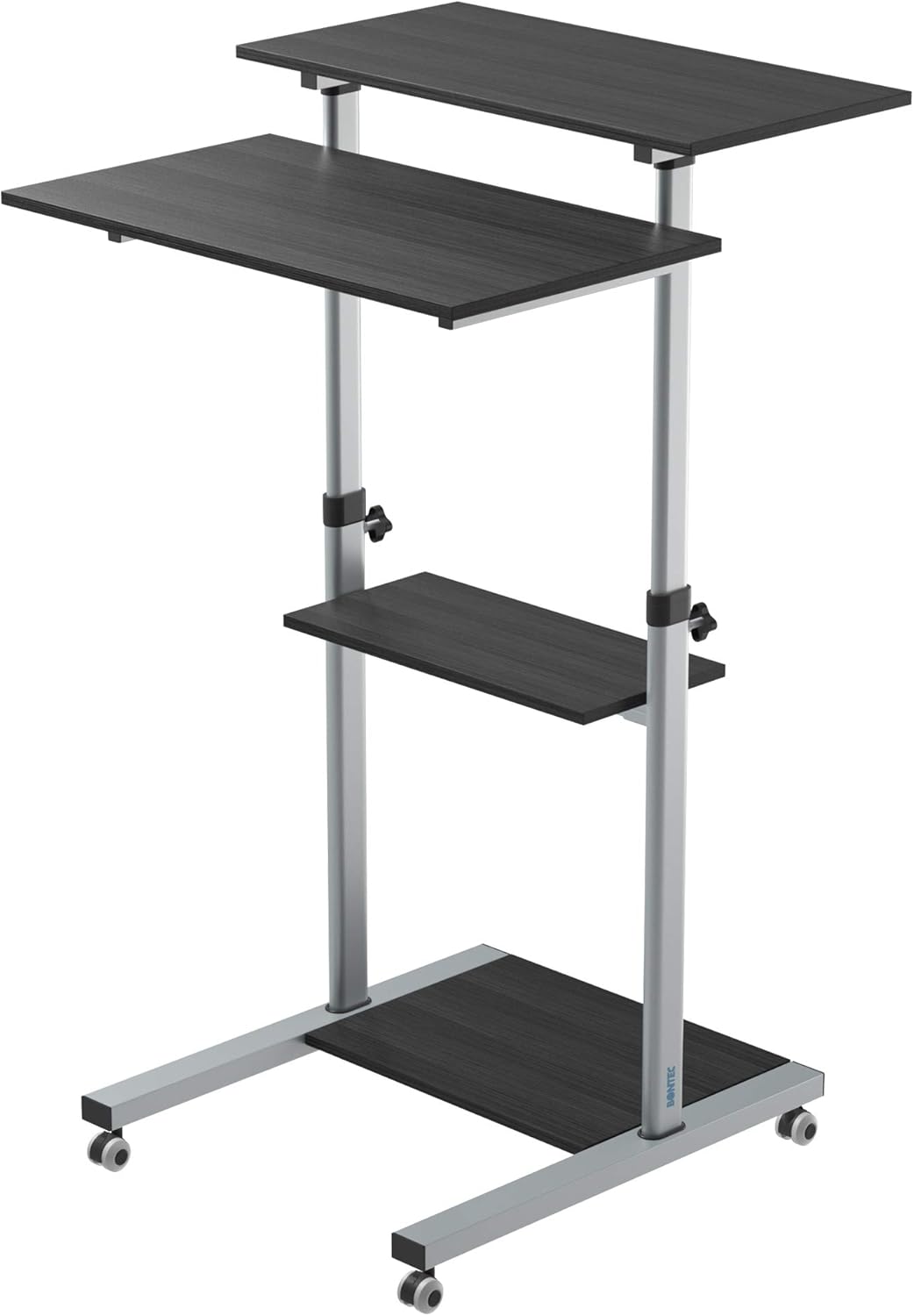 BONTEC Mobile Workstation Compact Standup Computer Presentation Cart