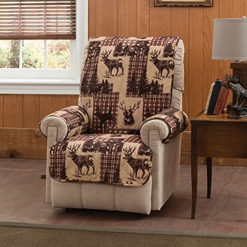 Innovative Textile Solutions 9304RECL Woodlands Recliner or Wing Chair Protector, Multicolor