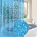 Feagar Shower Curtain (Semi-Transparent Blue, 72Wx72L)
