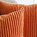 MIULEE Winter Fall Pack of 2 Orange Pillow Covers 20x20 Inch Soft Boho Striped Corduroy Throw Pillow Covers Decorative Square Cushion Cases Pillowcases for Sofa Bedroom Couch Home Decor.