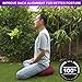 Waterproof Meditation Cushion – Natural and Organic Filled Yoga Pillow with Removable Machine Washable Anti-UV Cover [7 Colors – Round, Crescent] (Round COVER Only – Burgundy, Round COVER Only)thumb 2