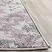 SAFAVIEH Area Rug 8x10 - Adirondack Collection - Large - Light Grey & Purple, Floral Design, Non-Shedding & Easy Cleaning, Ideal for Living Room, Bedroom, Office, Dining Space (ADR115M)