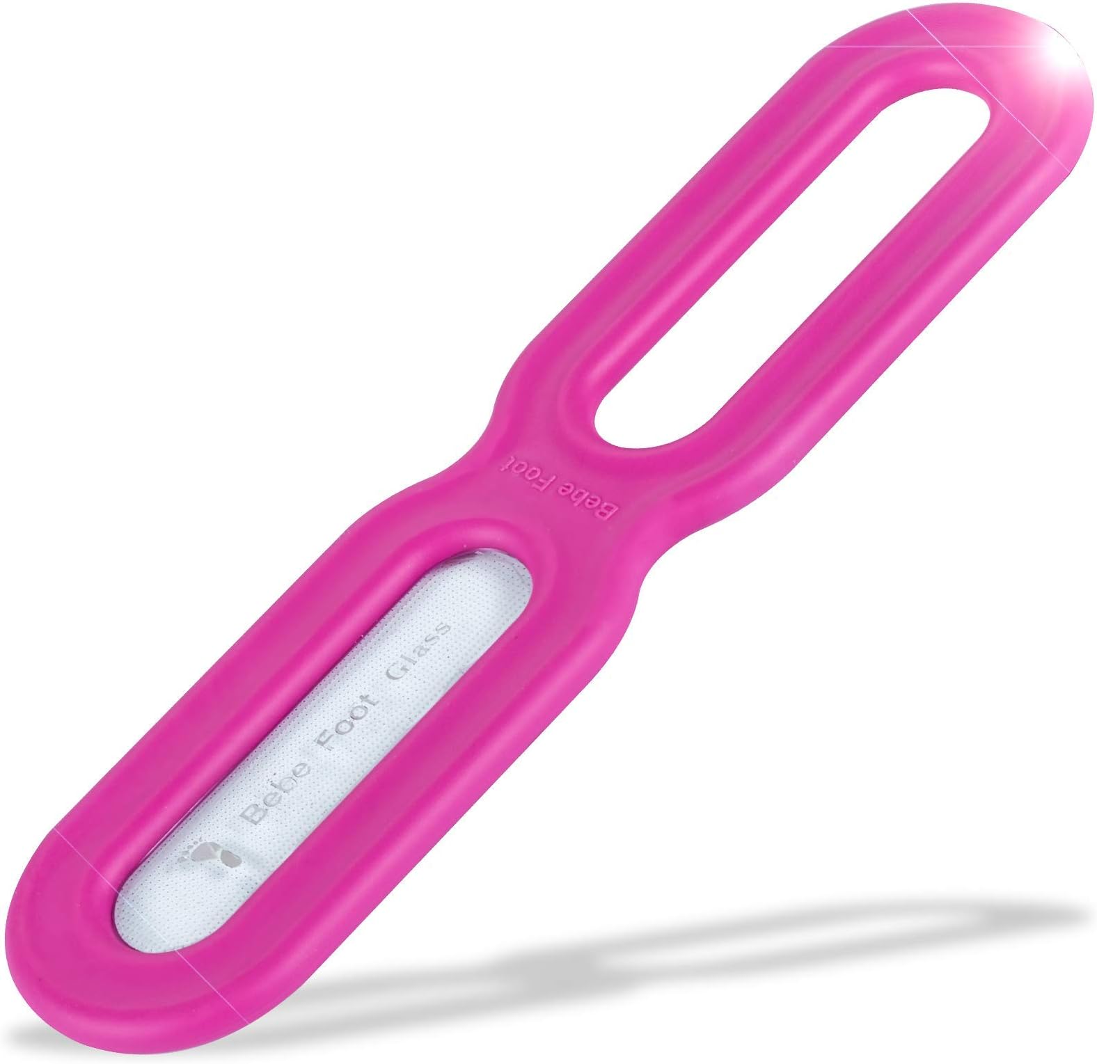 Bebe Foot Glass ver.2 Premium Foot File Callus Remover Glass Filing, ABS Frame with Grip, Compact Size.