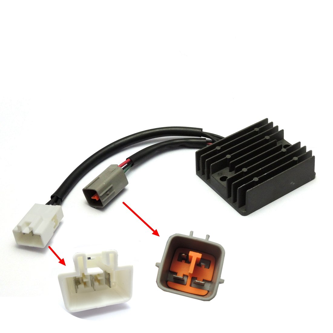 Amazon.com: KEMIMOTO 2007 2008 ZX6R Motorcycle Voltage Regulator Rectifier  for Kawasaki ZX-6R 07 08: Automotive