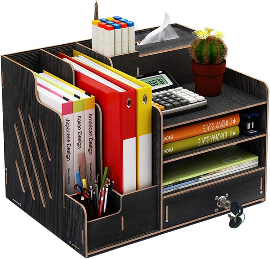 Hggzeg Wooden Desk Organizer