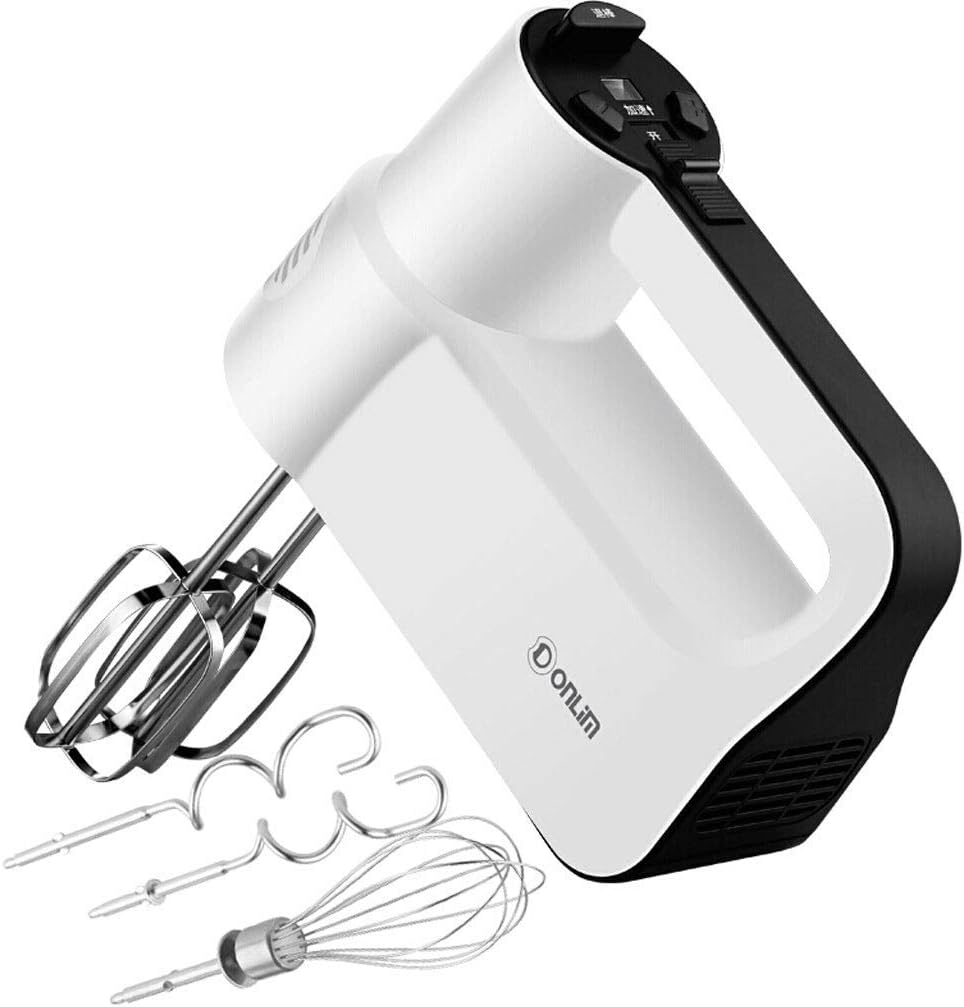 Amazon.de Handmixer Elektrohandmixer Set 350W weiß LEDAnzeige 8