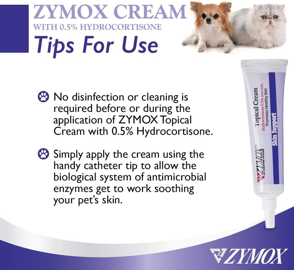 Pet King Brands Zymox DZY22905 Topical Cream, 1-Ounce : Therapeutic Skin Care Products : Pet Supplies