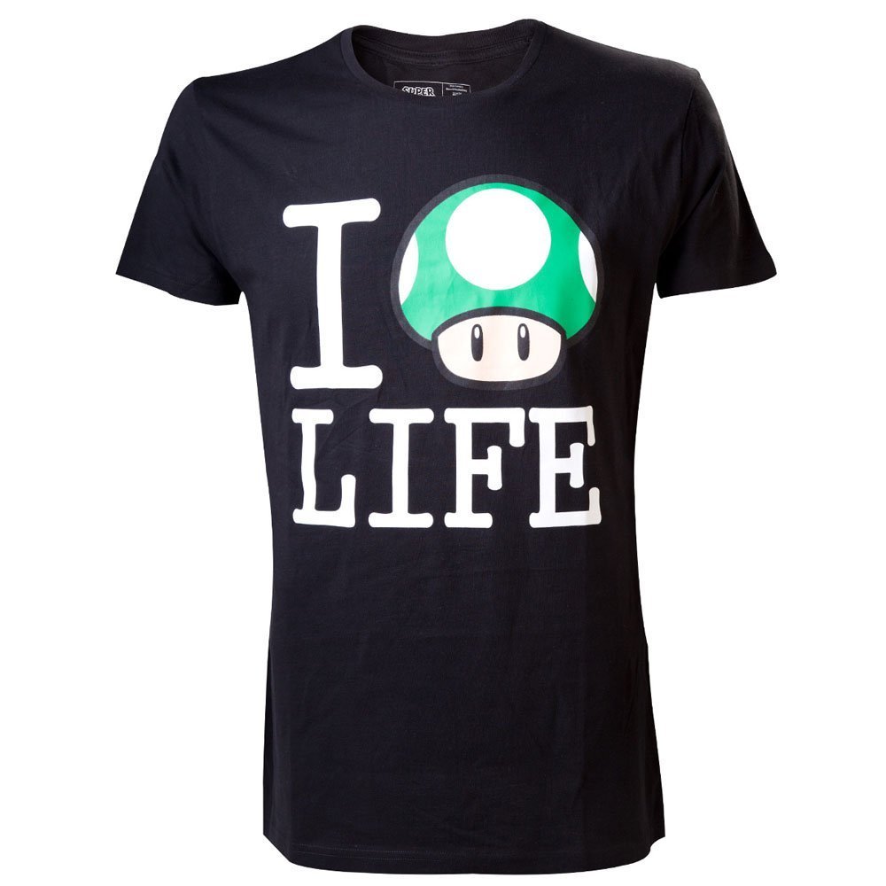 Nintendo Super Mario Bros. Mushroom Medium Shirt Black
