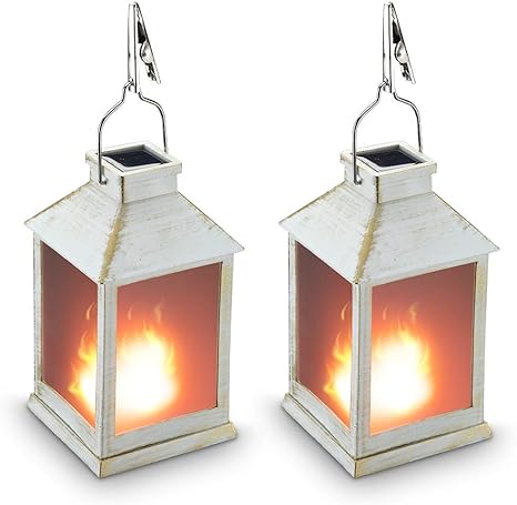 Amazon Com 10 Vintage Style Solar Powered Lantern Fame Effect