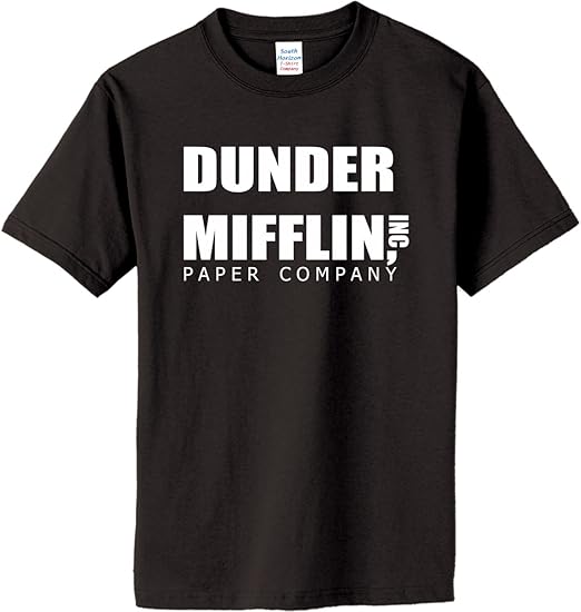 dunder mifflin black t shirt