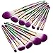 Affei 7Pcs Mermaid MakeUp Brushes Set Eyebrow Eyeliner Blush Foudation Cosmetic Tools