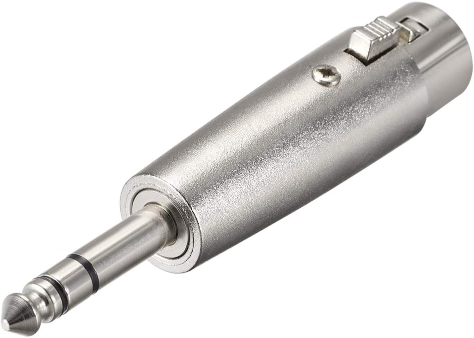 sourcing map XLR Female to 1/4" Male TRS Adapter,Gender Changer - Image 4