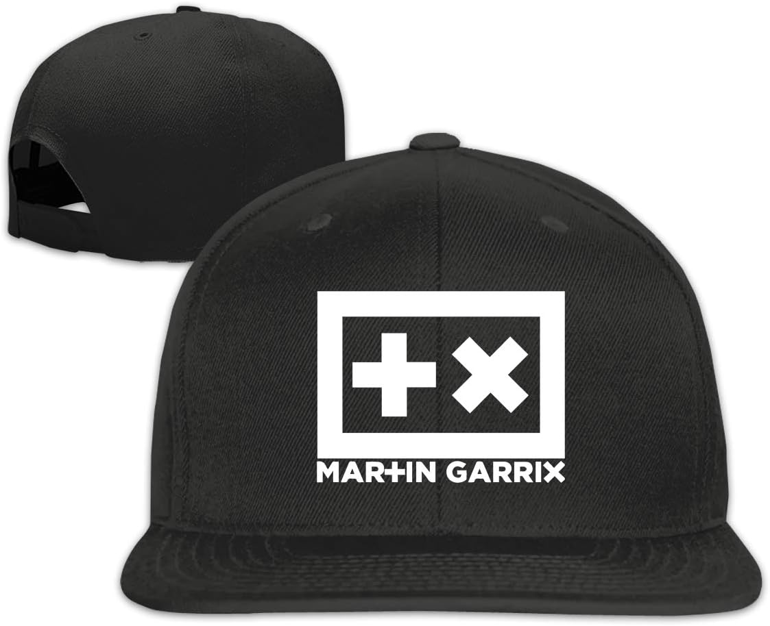 YouNood Martin Garrix Flat Bill Snapback Adjustable Sports Caps Black