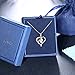 J.Rosée Heart Earrings with 925 Sterling Silver and 3A Cubic Zirconia or Pendent Necklace, 18''+ 2