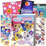 Shimmer and Shine Coloring Book Stickers Gift Set - Bundle Includes Gigantic 192 pg Coloring Book with Stickers in Specialty Gift Bag
