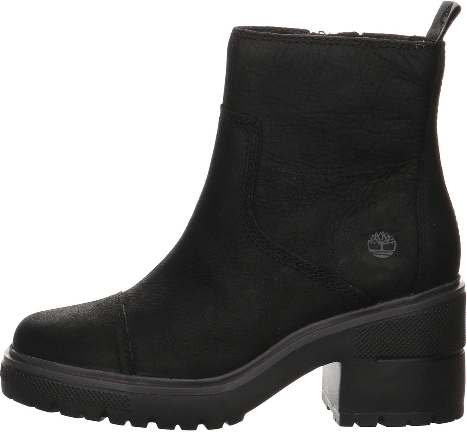 silver blossom boot for women in black