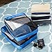 Amazon Basics 4 Piece Packing Travel Organizer Cubes Set - Large, Blue