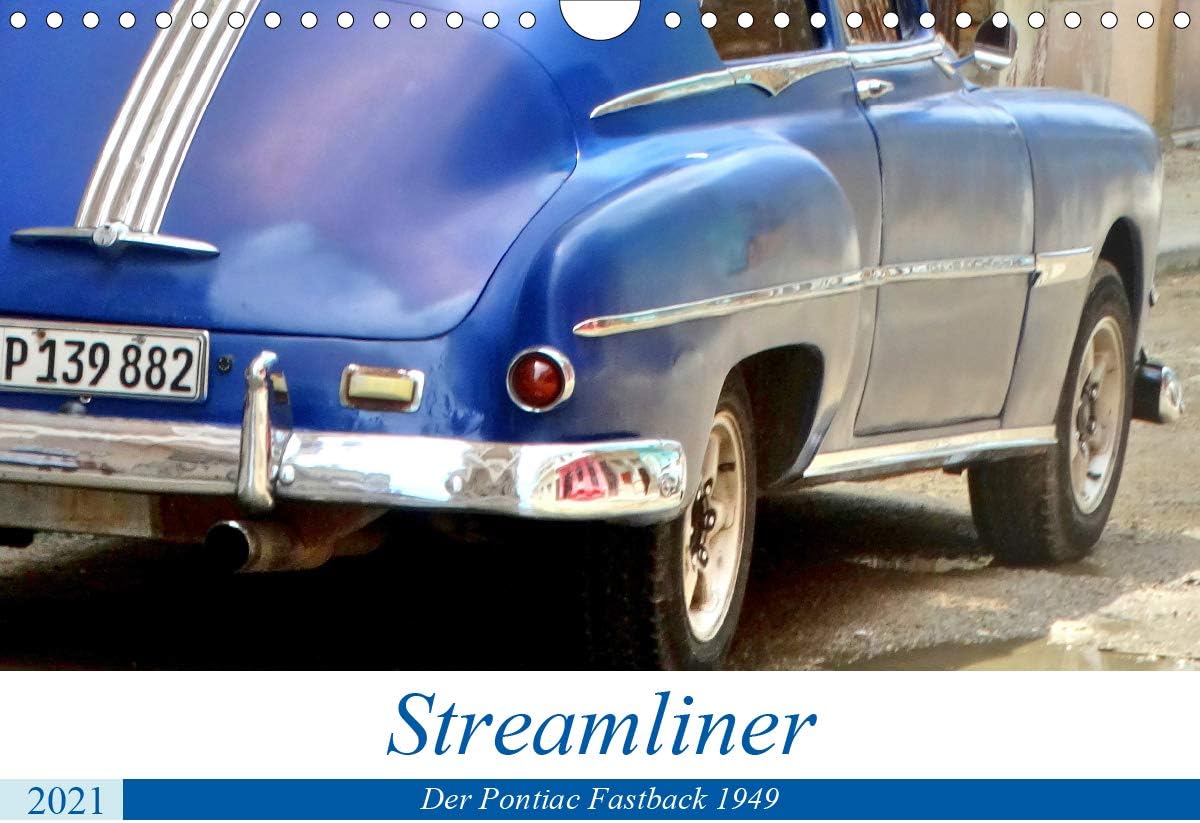 amazon com streamliner der pontiac fastback 1949 wandkalender 2021 din a4 quer office products amazon com