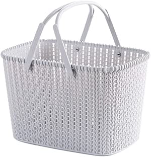 Cestas De Almacenamiento Portátil Organizador Rattan Baño Cesta De