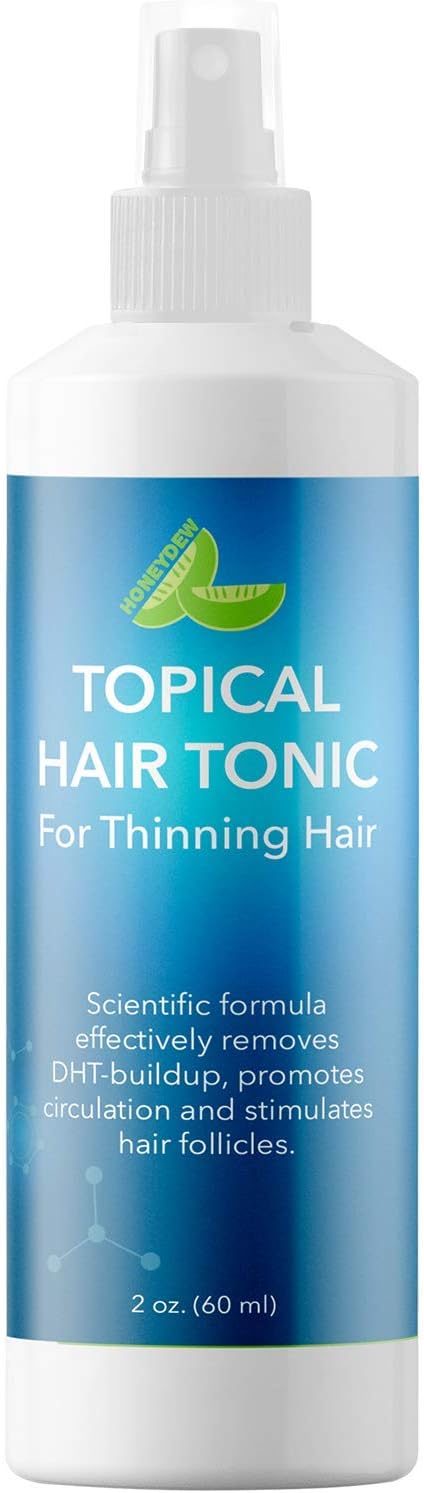 Hair Loss Treatment for Thinning Hair - Volume & Hair Growth Thickening Spray. All Natural Anti-Aging Hair Regrowth Formula with & DHT Blocker Saw Palmetto - Argan Oil Coconut + Green Tea Antioxidant